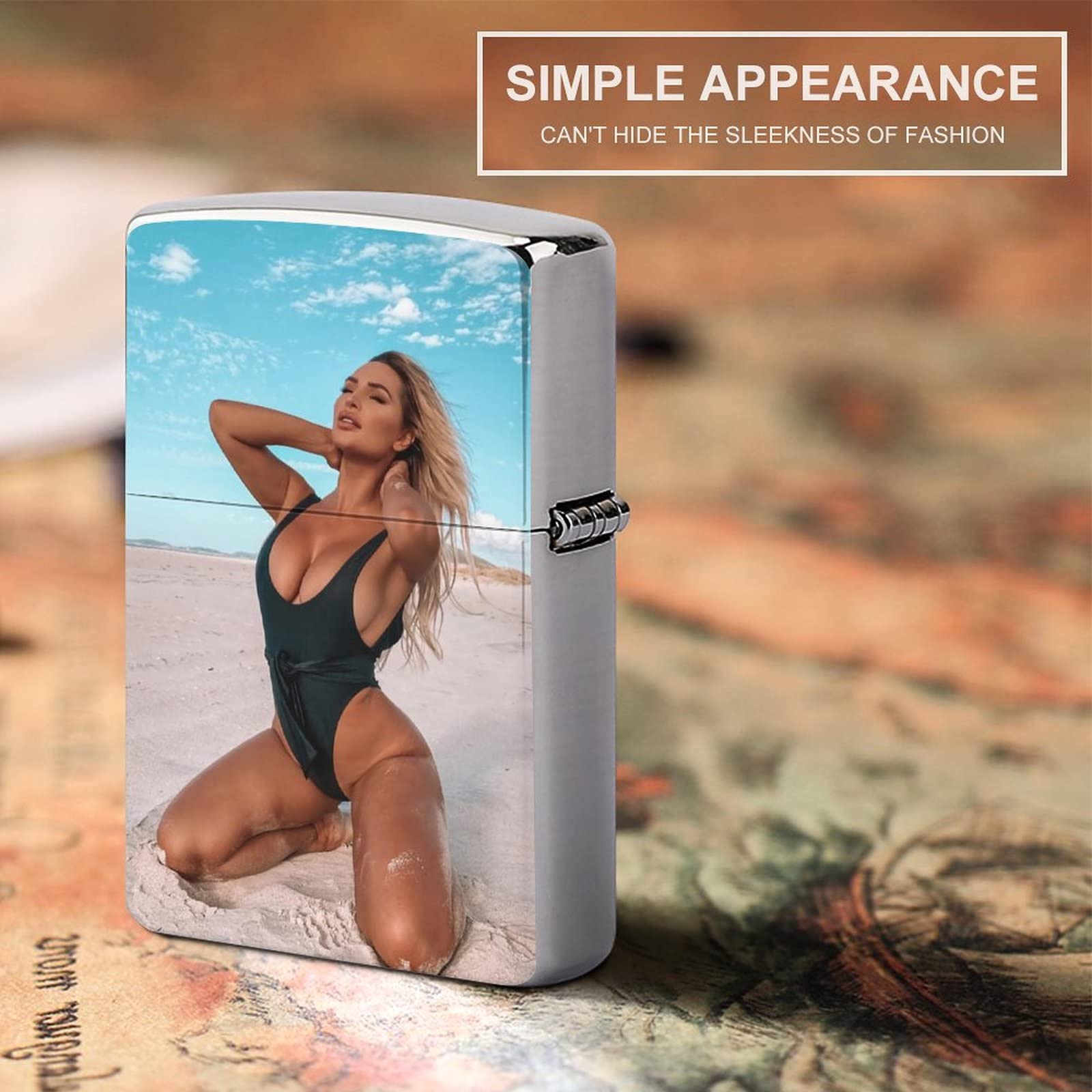 Amazon.co.jp: ジッポライター 外側ケース ビーチで セクシーな外国人